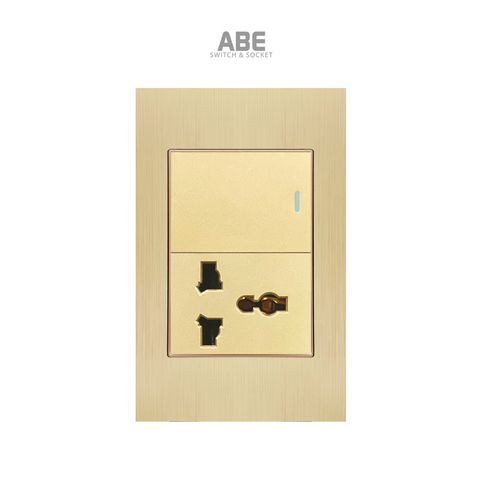 Công tắc đơn kèm Ổ cắm đa năng Titanium X