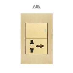 Công tắc đơn kèm Ổ cắm đa năng Titanium X