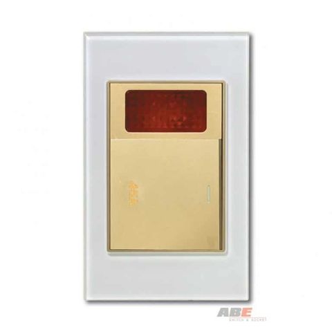 Công tắc 45A kèm Đèn báo Crystal White