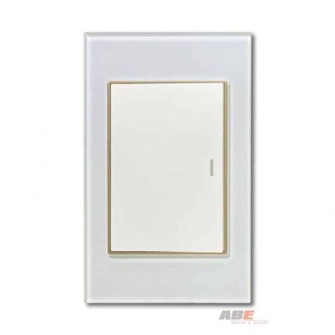 Công tắc đơn Crystal White