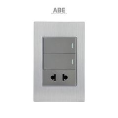 Công tắc đôi kèm Ổ cắm đơn Titanium X