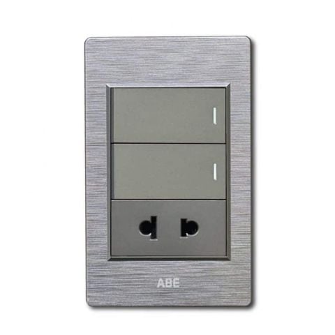 Công tắc đôi kèm Ổ cắm đơn PCX