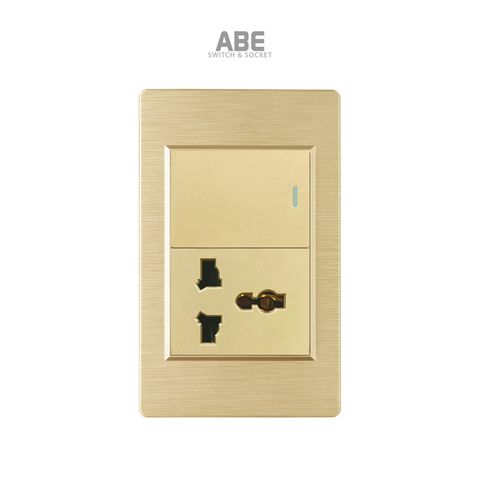 Công tắc đơn kèm Ổ cắm đa năng PCX