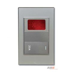 Công tắc 20A kèm Đèn báo Crystal Grey