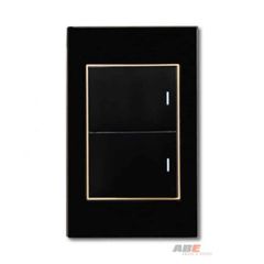 Công tắc đôi Crystal Black