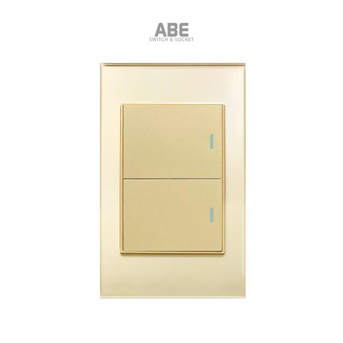 Công tắc đôi Crystal Gold