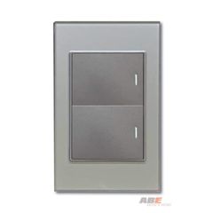 Công tắc đôi Crystal Grey