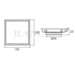 Thoát sàn nhà tắm cao cấp INOX 304 RG-D150V1B
