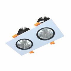 ĐÈN LED DOWNLIGHT VUÔNG CHIẾU ĐIỂM ÂM TRẦN 2x9W (DFC2091)