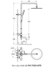 Sen cây nhiệt độ FH 7153-675