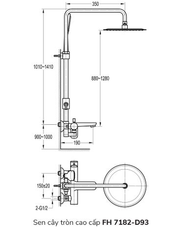 Sen cây tròn cao cấp FH 7182-D93