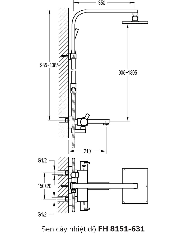 Sen cây nhiệt độ FH 8151-631