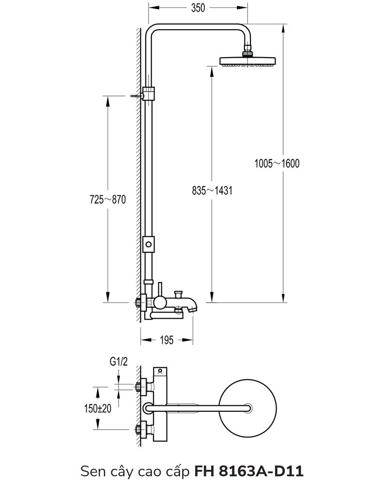 Sen cây cao cấp FH 8163A-D11