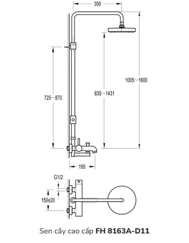 Sen cây cao cấp FH 8163A-D11