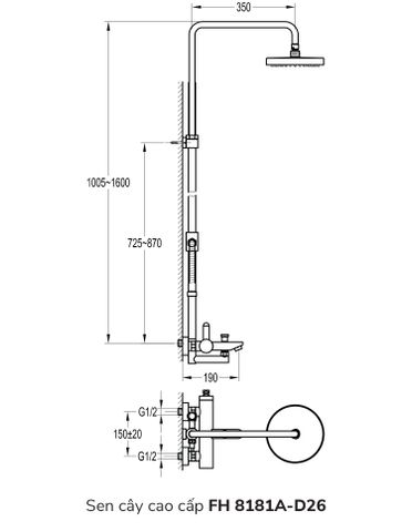 Sen cây cao cấp FH 8181A-D26