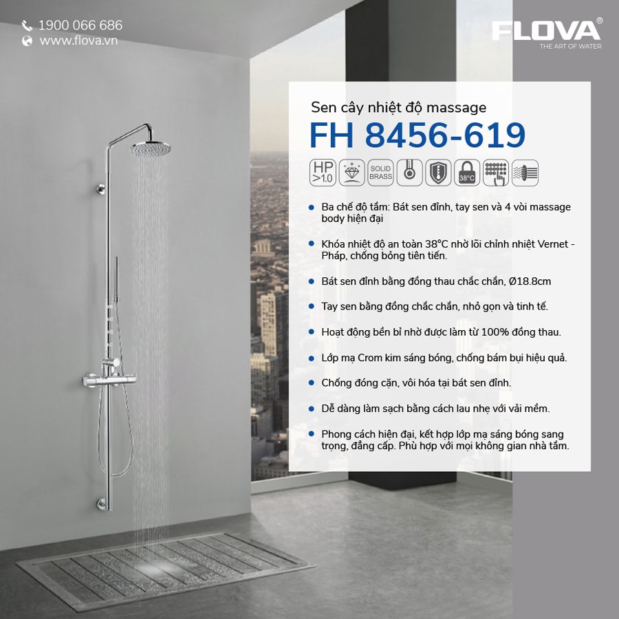 Sen cây nhiệt độ massage FH 8456-619