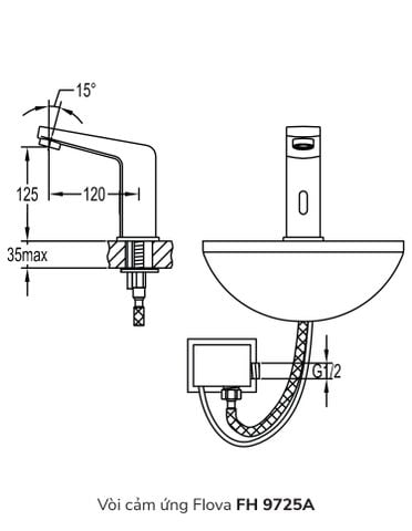 Vòi cảm ứng Flova FH 9725A