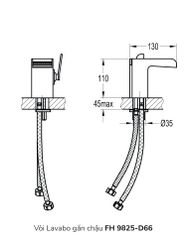 Vòi Lavabo gắn chậu FH 9825-D66