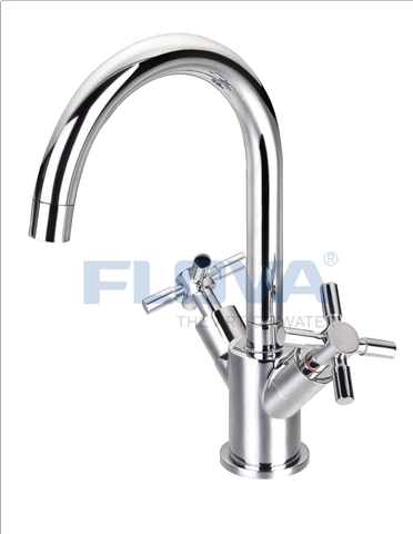 Vòi chậu rửa mặt 2 tay xoay FH 8217C-617