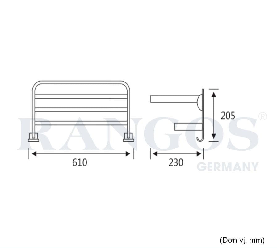 Vắt khăn giàn cao cấp RANGOS RG-PKG01