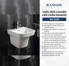 Chậu rửa lavabo liền chân Rangos RG-6109