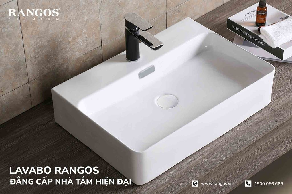 Chậu rửa lavabo đặt bàn Rangos RG-80013