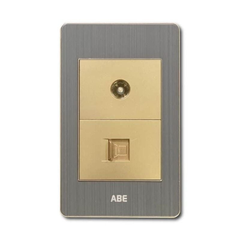 Ổ cắm TV kèm mạng Satin B