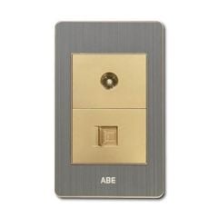 Ổ cắm TV kèm mạng Satin B