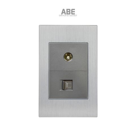 Ổ cắm TV kèm Mạng Titanium X