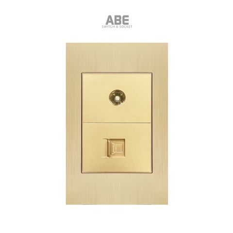 Ổ cắm TV kèm Mạng Titanium X