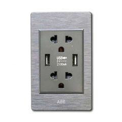 Ổ cắm đôi 3 chấu kèm USB đôi PCX