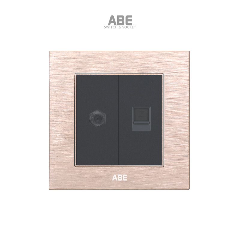 Ổ cắm TV kèm Mạng Titanium S