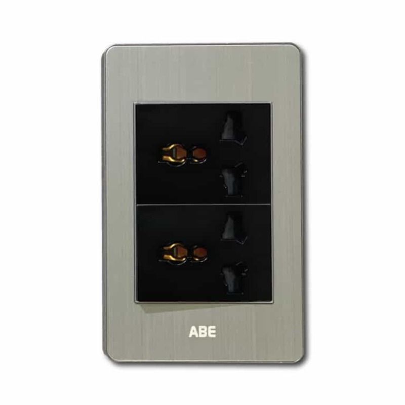 Ổ cắm đa năng 3 chấu Satin B