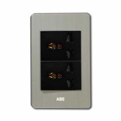 Ổ cắm đa năng 3 chấu Satin B