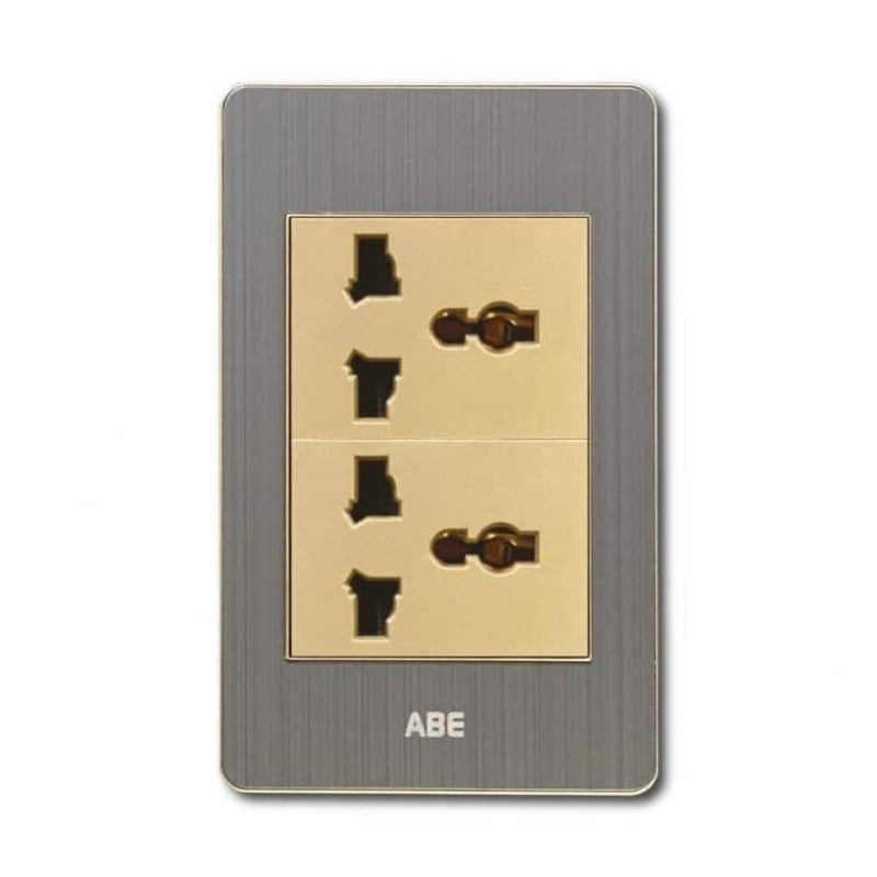 Ổ cắm đa năng 3 chấu Satin B