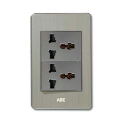 Ổ cắm đa năng 3 chấu Satin B