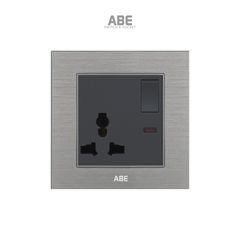 Ổ cắm đa năng kèm Công tắc phụ, đèn led Titanium S