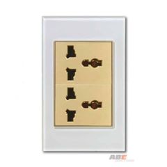 Ổ cắm đa năng 3 chấu Crystal White