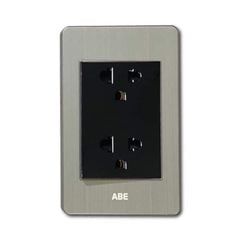 Ổ cắm đôi 3 chấu Satin B