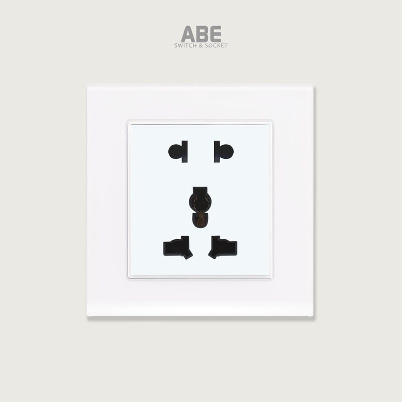 Ổ cắm đôi 3 chấu Crystal S