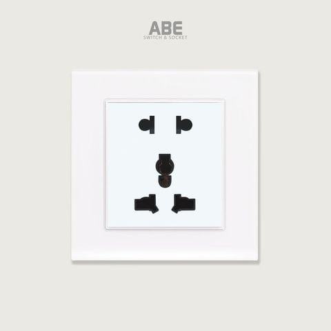 Ổ cắm đôi 3 chấu Crystal S