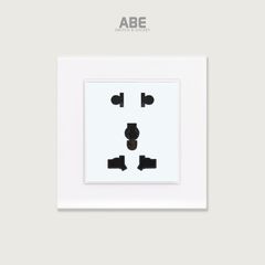 Ổ cắm đôi 3 chấu Crystal S