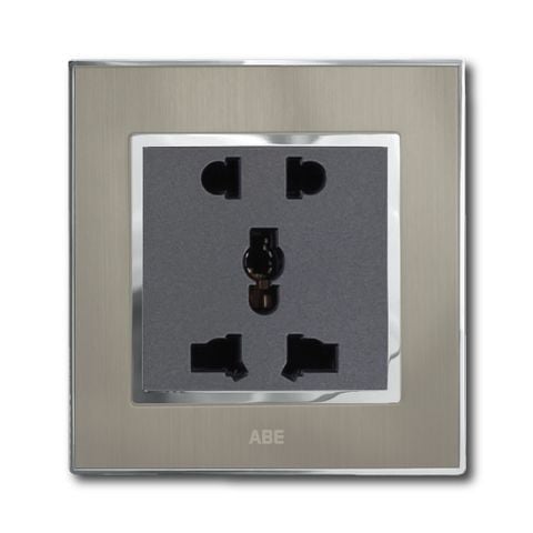 Ổ cắm đôi 3 chấu Satin