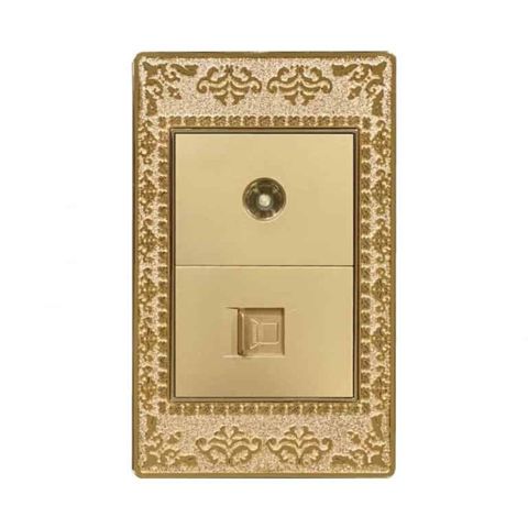 Ổ cắm TV kèm Mạng Lace