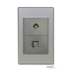 Ổ cắm TV kèm Mạng Crystal Grey