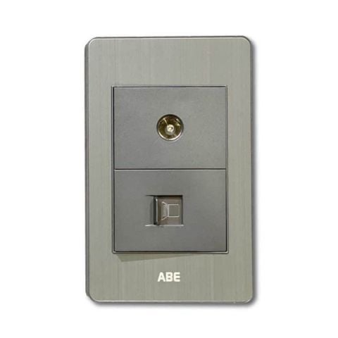 Ổ cắm TV kèm mạng Satin B