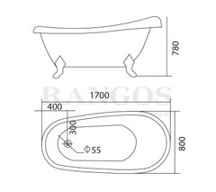 Bồn tắm đặt sàn cao cấp RG-974