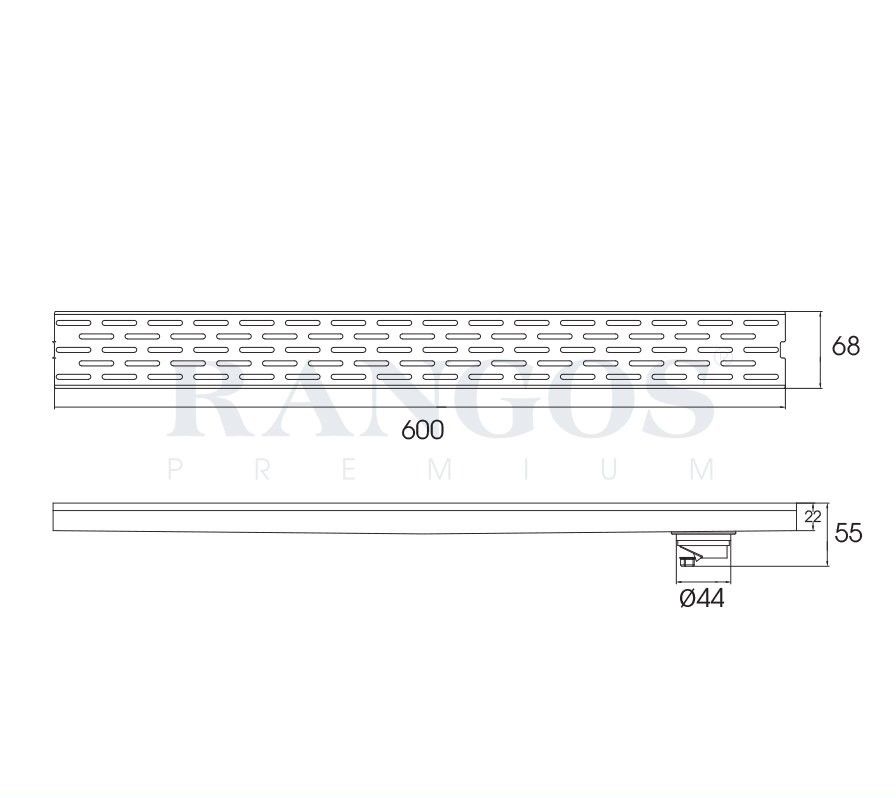 Thoát sàn nhà tắm cao cấp INOX 304 RG-DMAX3