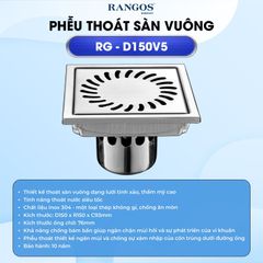Thoát sàn nhà tắm cao cấp INOX 304 RG-D150V5