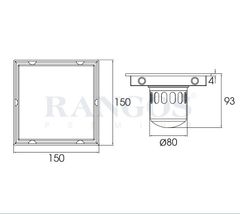 Thoát sàn nhà tắm cao cấp INOX 304 RG-D150V1